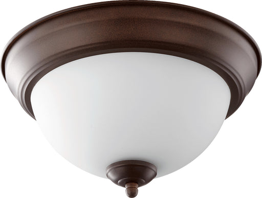Quorum - 3063-11-86 - Two Light Ceiling Mount - Oiled Bronze w/ Satin Opal