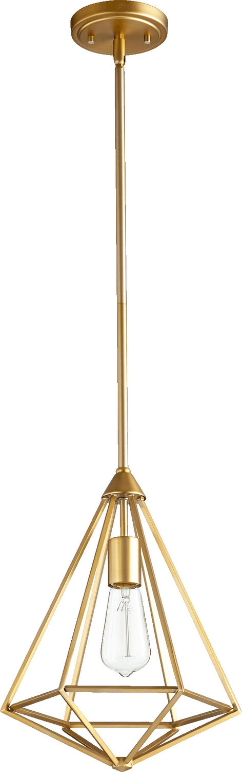 Quorum - 3311-80 - One Light Pendant - Bennett - Aged Brass