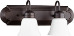 Quorum - 5094-2-86 - Two Light Vanity - Oiled Bronze w/ Satin Opal