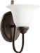 Quorum - 5510-1-186 - One Light Wall Mount - Spencer - Oiled Bronze w/ Satin Opal