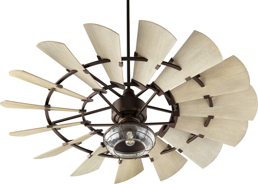 60``Ceiling Fan from the Windmill collection in Oiled Bronze finish