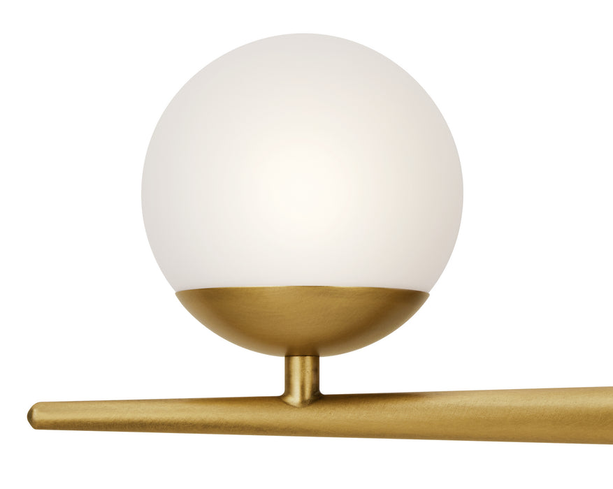 Three Light Bath from the Jasper collection in Natural Brass finish
