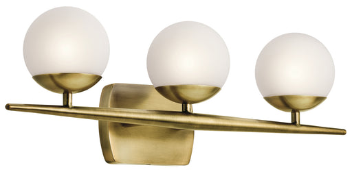 Kichler - 45582NBR - Three Light Bath - Jasper - Natural Brass