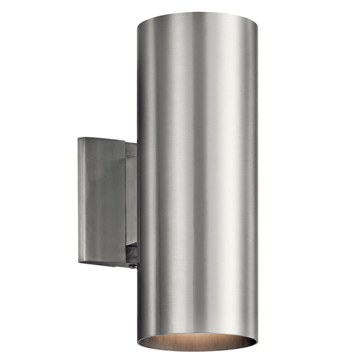 Kichler - 9244BA - Two Light Outdoor Wall Mount - No Family - Brushed Aluminum