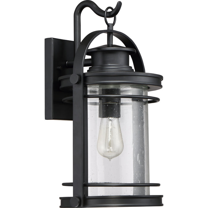 One Light Outdoor Wall Lantern from the Booker collection in Mystic Black finish