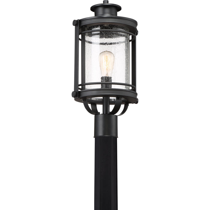 One Light Outdoor Post Mount from the Booker collection in Mystic Black finish