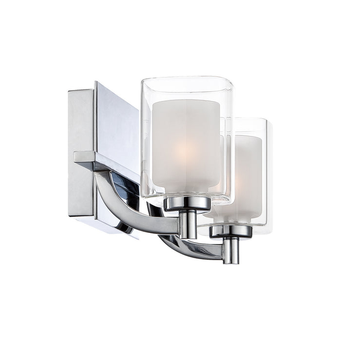 Two Light Bath Fixture from the Kolt collection in Polished Chrome finish