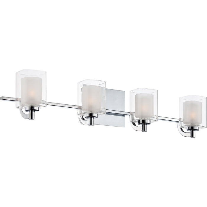 Four Light Bath Fixture from the Kolt collection in Polished Chrome finish