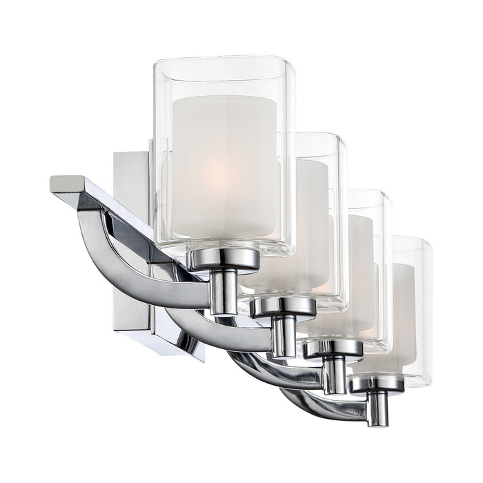 Four Light Bath Fixture from the Kolt collection in Polished Chrome finish