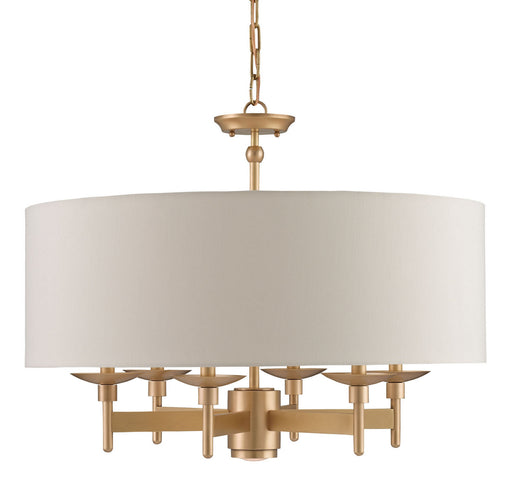 Currey and Company - 9299 - Seven Light Chandelier - Bering - Antique Brass