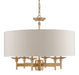 Currey and Company - 9299 - Seven Light Chandelier - Bering - Antique Brass