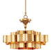 Currey and Company - 9944 - One Light Chandelier - Grand Lotus - Antique Gold Leaf