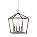 Millennium - 3244-AS - Four Light Pendant - None - Antique Silver