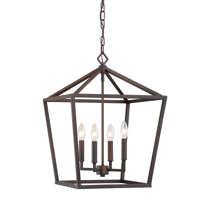 Millennium - 3244-RBZ - Four Light Pendant - None - Rubbed Bronze