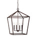 Millennium - 3254-RBZ - Four Light Pendant - None - Rubbed Bronze