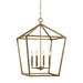 Millennium - 3254-VG - Four Light Pendant - None - Vintage Gold