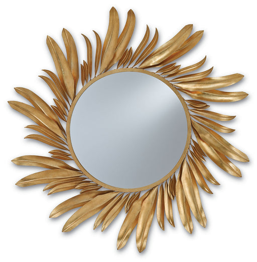 Currey and Company - 1108 - Mirror - Folium - Contemporary Gold Leaf/Mirror
