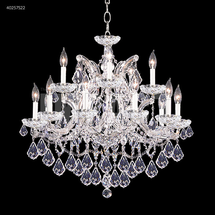 James R. Moder - 40257S22 - 16 Light Chandelier - Maria Theresa - Silver