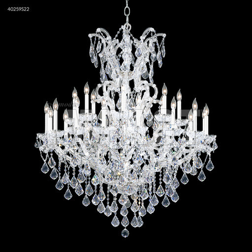 James R. Moder - 40259S22 - 25 Light Chandelier - Maria Theresa - Silver