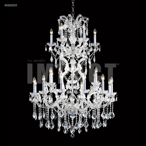 James R. Moder - 40265S22 - 25 Light Chandelier - Maria Theresa - Silver