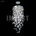 James R. Moder - 40411S22 - Six Light Chandelier - Crystal Rain - Silver