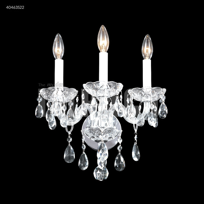 James R. Moder - 40463S22 - Three Light Wall Sconce - Palace Ice - Silver