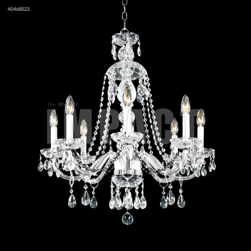 James R. Moder - 40468S22 - Eight Light Chandelier - Palace Ice - Silver