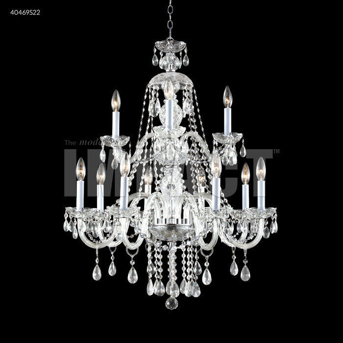 James R. Moder - 40469S22 - 12 Light Chandelier - Palace Ice - Silver