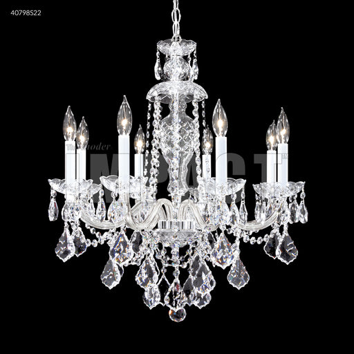 James R. Moder - 40798S22 - Eight Light Chandelier - Palace Ice - Silver