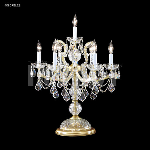James R. Moder - 40809GL22 - Seven Light Table Lamp - Maria Theresa - Gold Lustre