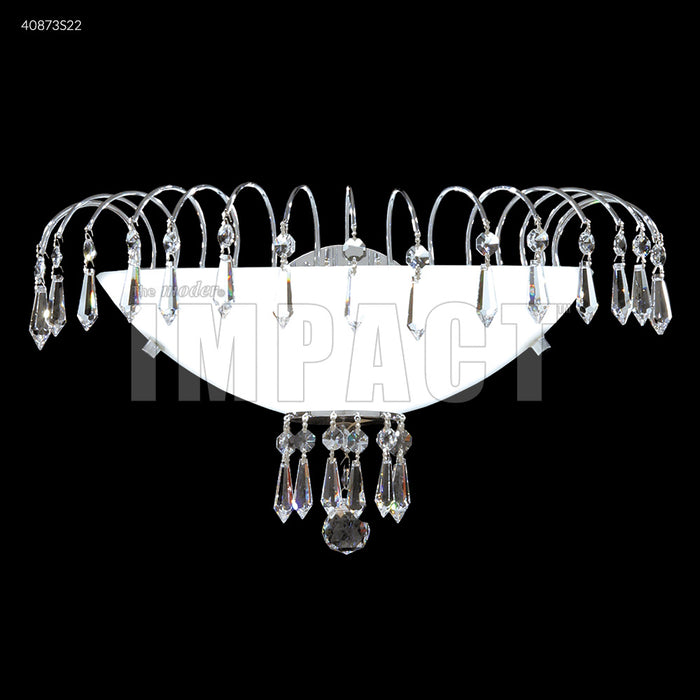 James R. Moder - 40873S22 - One Light Wall Sconce - Crystal Rain - Silver