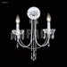 James R. Moder - 40882S22 - Two Light Wall Sconce - Crystal Rain - Silver