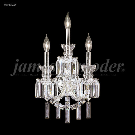 James R. Moder - 93943S22 - Three Light Wall Sconce - Buckingham - Silver