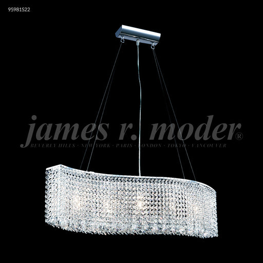 James R. Moder - 95981S22 - Five Light Chandelier - Fashionable Broadway - Silver