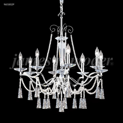 James R. Moder - 96018S2P - Eight Light Chandelier - Pearl - Silver