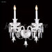 James R. Moder - 96112S22 - Two Light Wall Sconce - Le Chateau - Silver