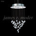 James R. Moder - 96155S22 - Four Light Chandelier - Medallion - Silver
