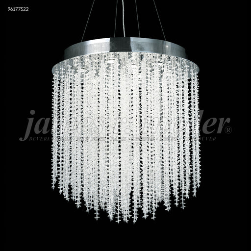 James R. Moder - 96177S22 - Nine Light Chandelier - Continental Fashion - Silver