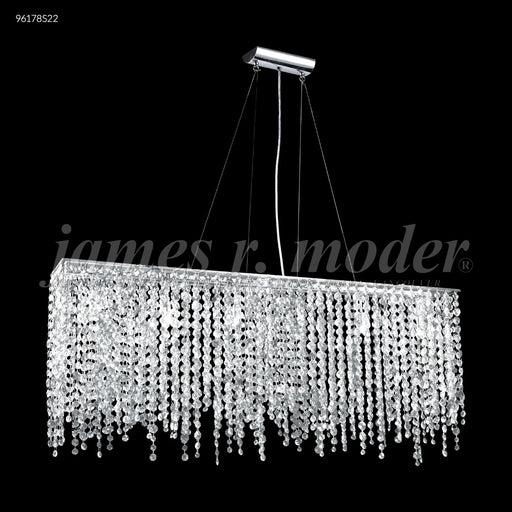 James R. Moder - 96178S22 - Six Light Chandelier - Continental Fashion - Silver