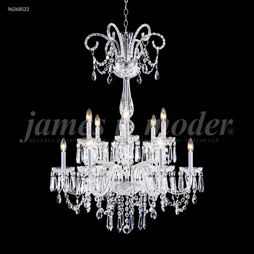 James R. Moder - 96268S22 - 12 Light Chandelier - Venetian - Silver