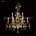 James R. Moder - 96329AG22E - Nine Light Chandelier - Murano - Aged Gold