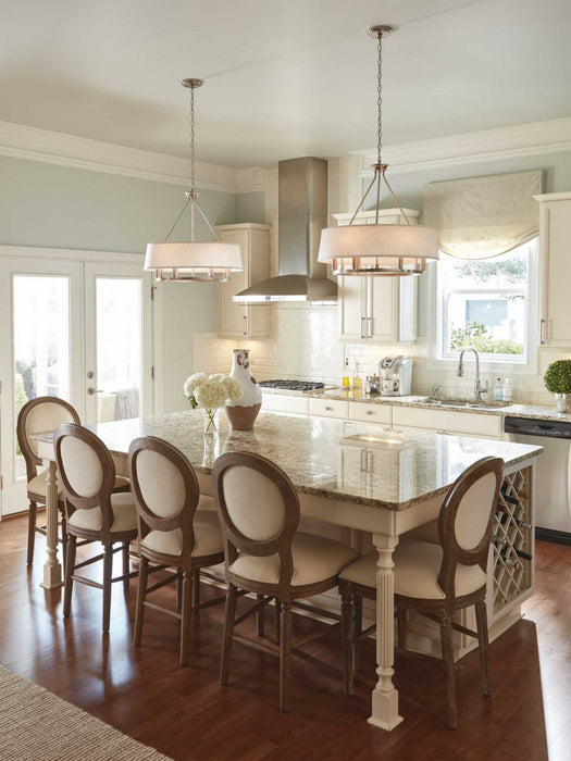 Six Light Chandelier from the Cherish collection in Brushed Nickel finish