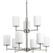 Progress Lighting - P4726-104 - Nine Light Chandelier - Replay - Polished Nickel