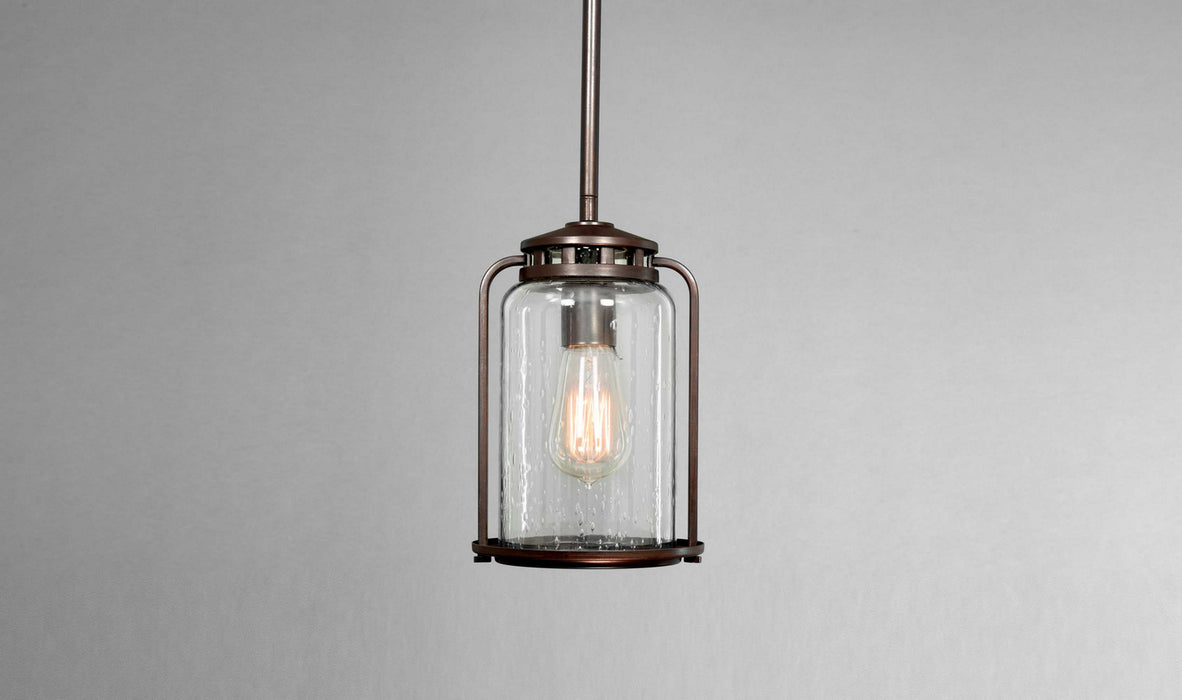 One Light Hanging Lantern from the Botta collection in Antique Bronze finish