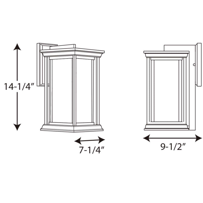 One Light Wall Lantern from the Endicott collection in Antique Bronze finish