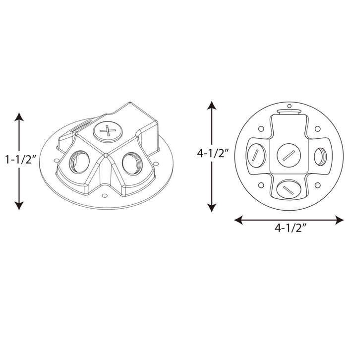 Back Plate from the Security Light collection in Antique Bronze finish