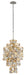Corbett Lighting - 215-45 - Five Light Pendant - Ambrosia - Gold Silver Leaf & Stainless