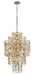 Corbett Lighting - 215-47 - Seven Light Pendant - Ambrosia - Gold Silver Leaf & Stainless