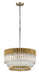 Corbett Lighting - 220-410 - Ten Light Pendant - Charisma - Gold Leaf W Polished Stainless