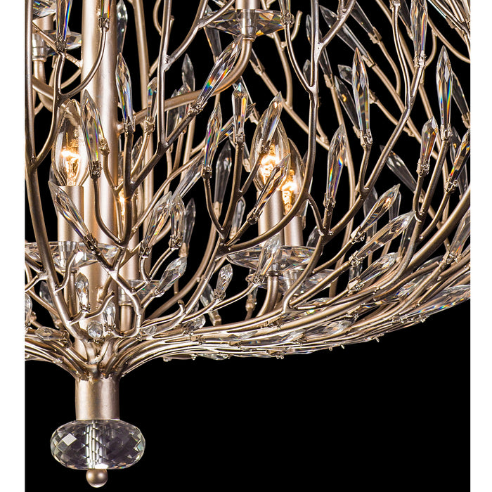 Nine Light Pendant from the Bask collection in Gold Dust finish